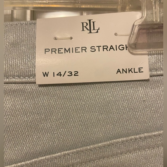 Ralph Lauren metallic coated jeans NWT - Picture 6 of 7